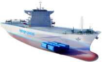Hydrogen-powered ship